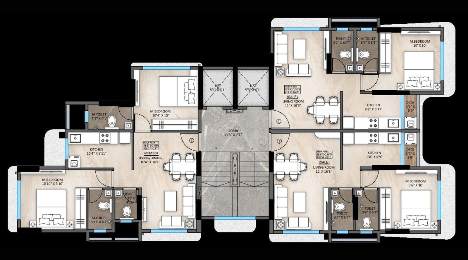 Goyal-Atlantis-Typical-Floor-Plan